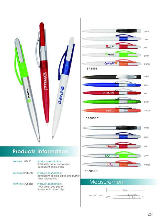 Maxmore Trading Co., Ltd. Plastic Pen series